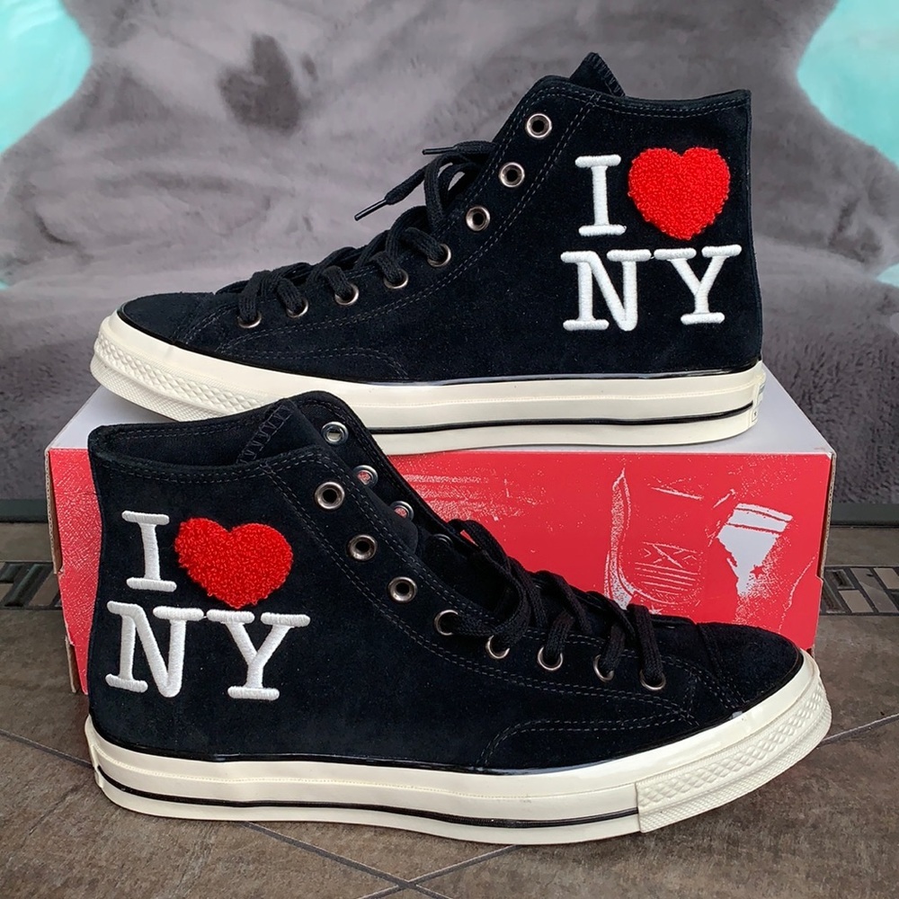 CONVERSE CTAS 70 HI I LOVE NY Black/Egret/Red MENS